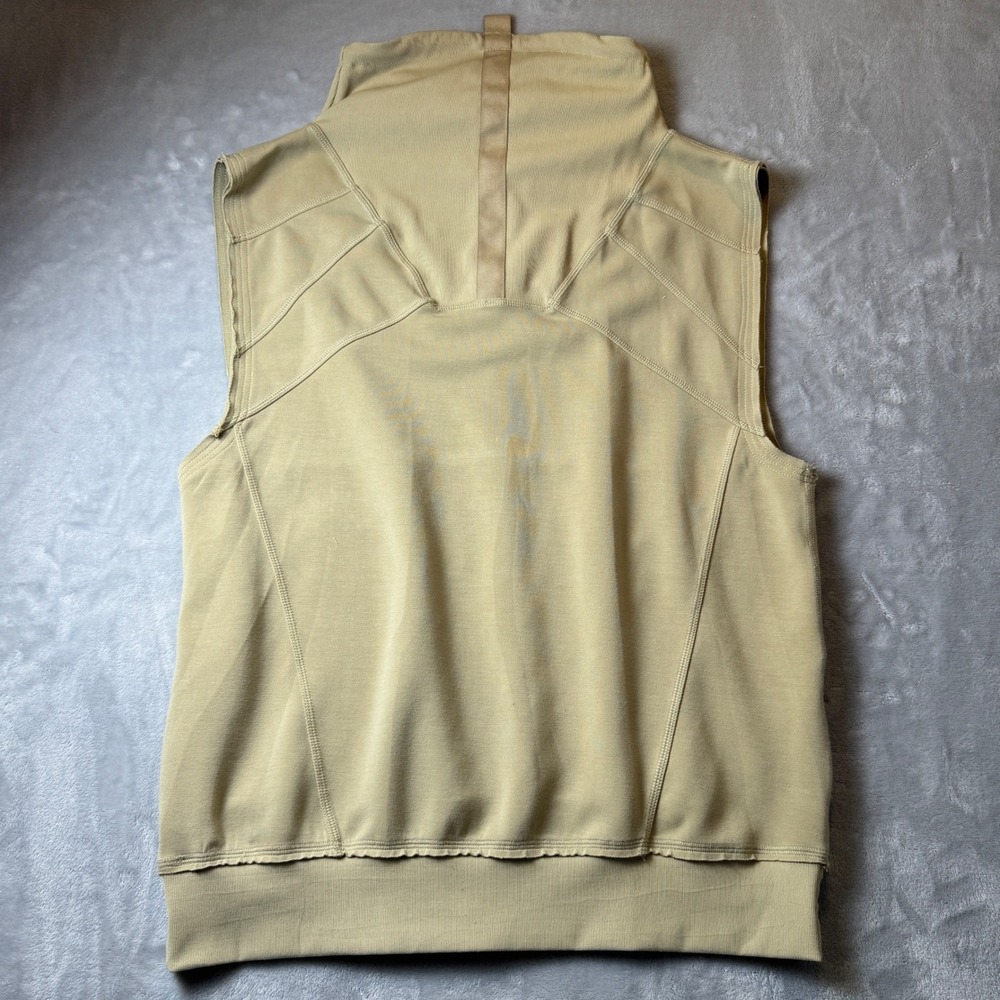 FP Movement Free People Women Tan Sleeveless Cowl Neck Sweatshirt Pockets - Picture 11 of 11